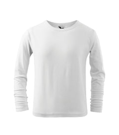Malfini Fit-T LS otroška majica z dolgimi rokavi, bela
