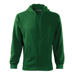 Malfini Trendy Zipper moški pulover 300g/m2, zelena