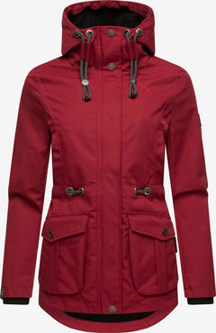 Marikoo BABETAA PRINCESS women's transitional jacket with hood, Blood red