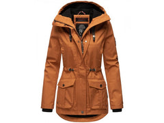 Marikoo BABETAA PRINCESS women's transitional jacket with hood, Rusty cinnamon