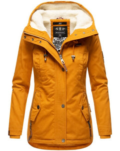 Marikoo BIKOO women's winter jacket with hood, Cinnamon
