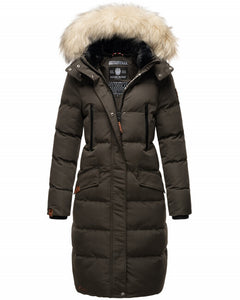 Marikoo Schneesternchen women's winter hooded jacket, anthracite