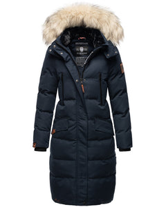 Marikoo Schneesternchen women's winter hooded jacket, Navy