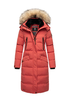 Marikoo Schneesternchen women's winter jacket with hood, rouge