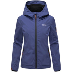 Marikoo Erdbeere women's transitional jacket with hood, Blue violet