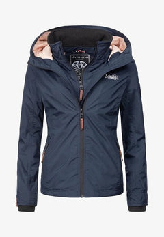 Marikoo ERDBEERE women's transitional jacket with hood, Navy