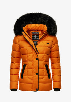 Marikoo Unique ženska zimska jakna s kapuco, Burnt orange