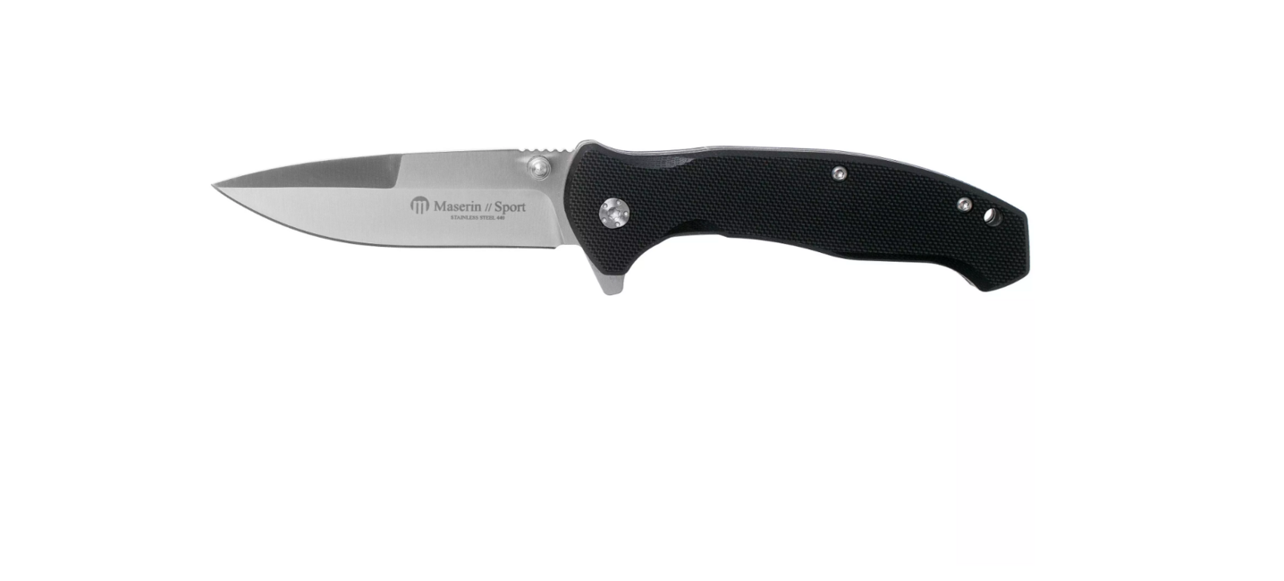 Maserin Sporting nož cm 17,5 -G10, črn