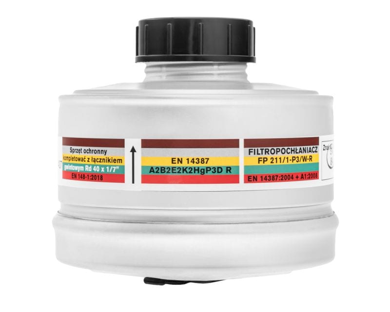 Maskpol FP 211/1-P3/W-R/FF kombinirani filter P3 za plinsko masko