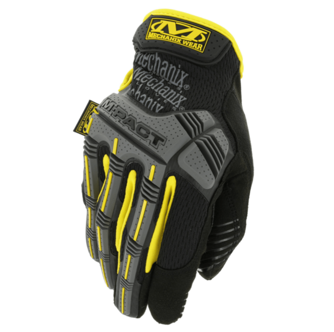 Mechanix M-Pact delovne rokavice, črna/rumena