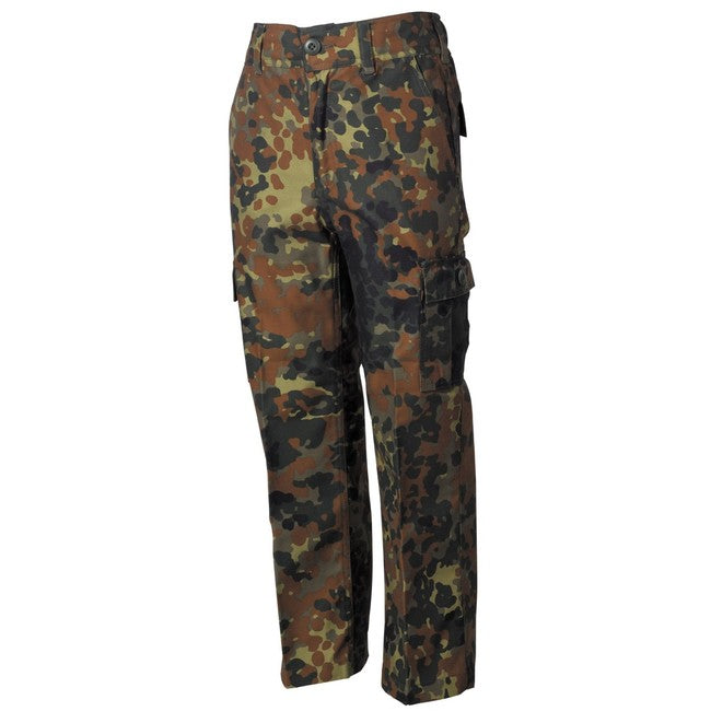 MFH BDU hlače otroške, vzorec flecktarn