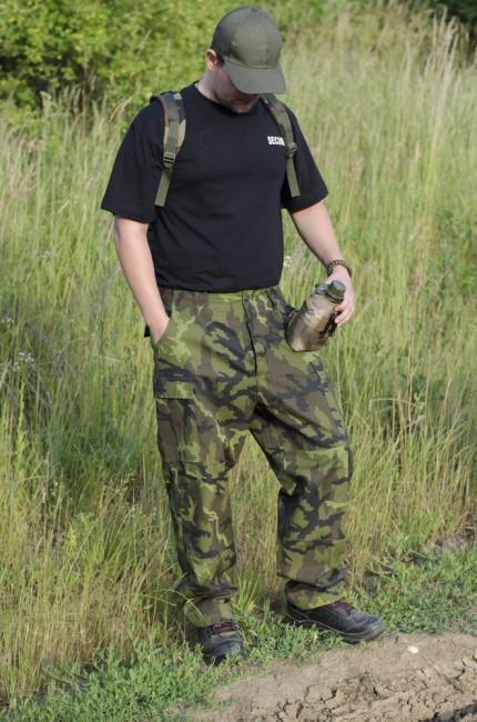 MFH BDU M 95 CZ tarn črne hlače moški Rip-Stop