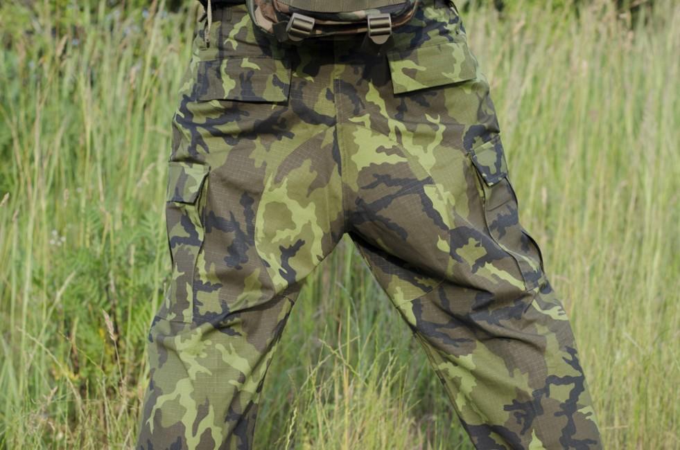 MFH BDU M 95 CZ tarn črne hlače moški Rip-Stop