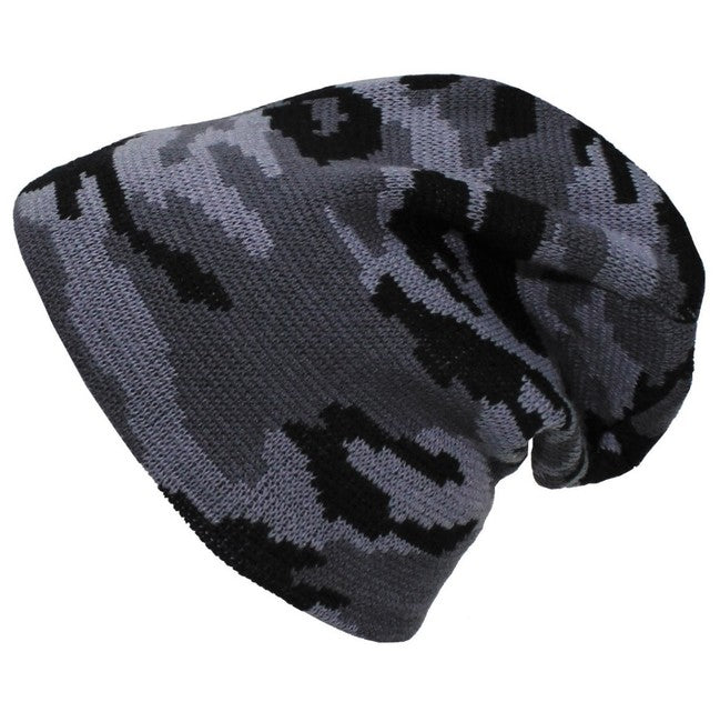 MFH pletena kučma dolga, camo