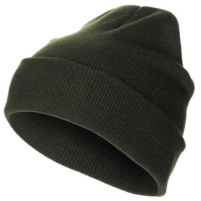 MFH kučma akril, mehka pletenina, OD green