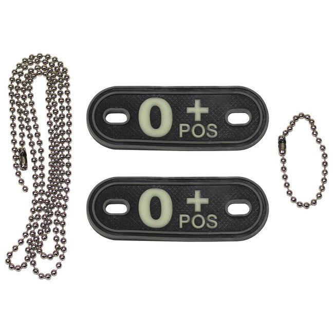 MFH Dog Tags, 3D PVC, Black