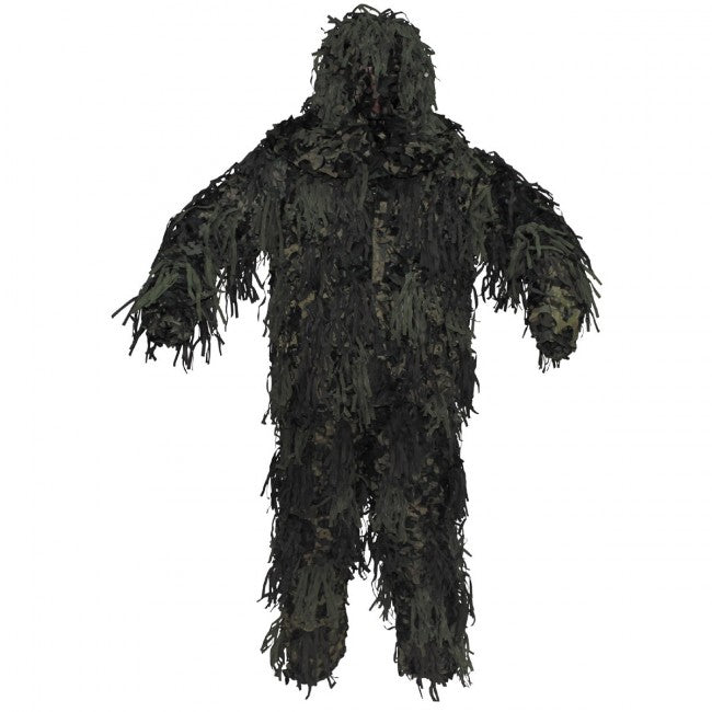 MFH Ghillie Jackal maskirajoči komplet, woodland
