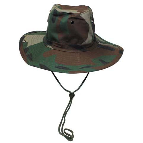MFH Cowboy klobuk vzorec Woodland