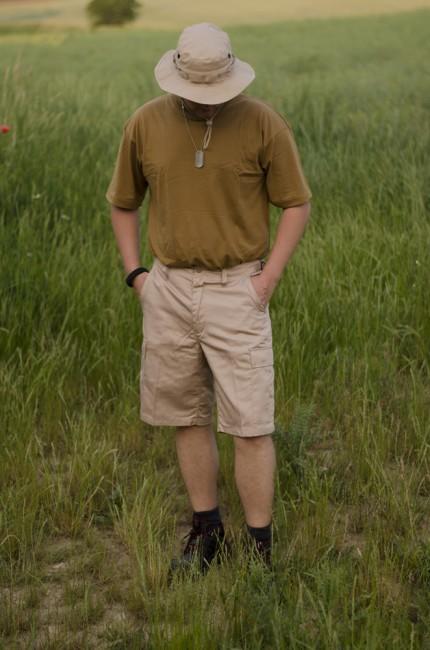 MFH BDU kratke hlače moške, khaki