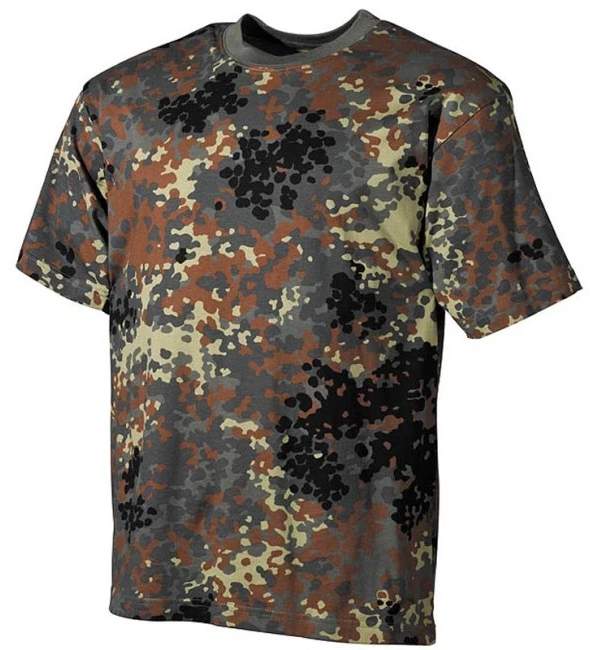 MFH majica vzorec, German flecktarn, 160g/m2