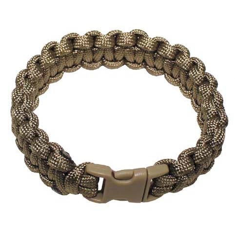 MFH paracord zapestnica sponka, coyote tan