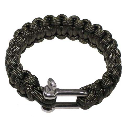 MFH zapestnica paracord kovinska spona, olivna