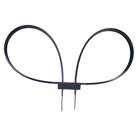 MFH plastične lisice za enkratno uporabo, črne 800x12,7mm