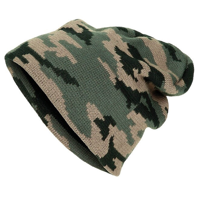 MFH Beanie pletena kučma, Woodland