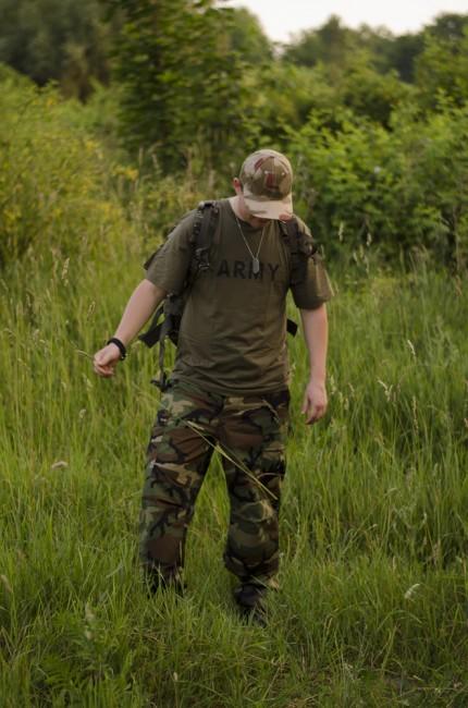 MFH BDU hlače moške Rip-Stop, Woodland