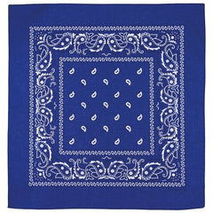 MFH Shemagh, Royal Blue-White, approx. 55 x 55 cm, Cotton