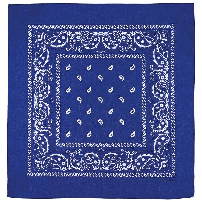 MFH ruta bombažna, kraljevsko modra-bela, cca 55 x 55 cm
