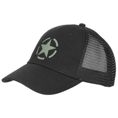 MFH Trucker Cap kapa, nastavljiva velikost, črna