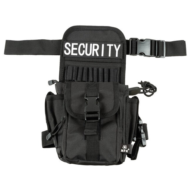 MFH Security pasna torbica za pas in noge, črna