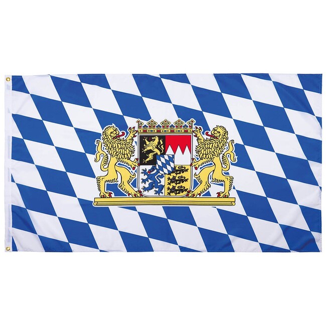 MFH zastava z levom Bavarska, poliester, 90 x 150 cm