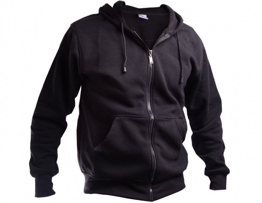 O&T Paulo High Zipper pulover s kapuco, črna