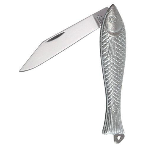 Mikov Rybička žepni nož 78mm, srebrna barva
