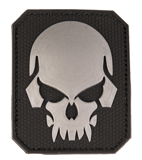 WARAGOD 3D našitek Skull, črna