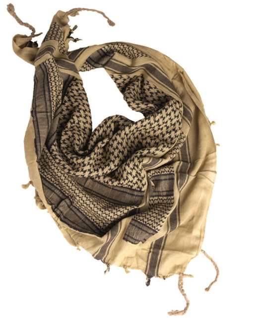 Mil-Tec arafatka, khaki - črna, 110 x 110cm