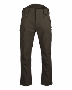 Mil-Tec Assault podložene softshell hlače, oljčna