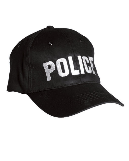 Mil-Tec POLICE bejzbolka, črna