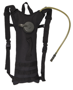 Mil-Tec Hydration Backpack 3L with Straps, Black