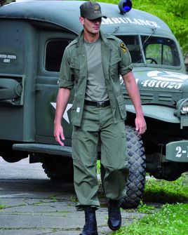 Mil-Tec M64 VIETNAM majica poševnih žepov, zelena