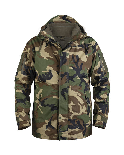 Mil-Tec GEN.II softshell jakna z vložkom, woodland