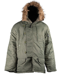 Mil-Tec US N-3B BASIC pilotna jakna, olivno zelena