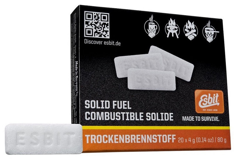 Esbit tablice trdnega alkohola, 20 kosov x 4g