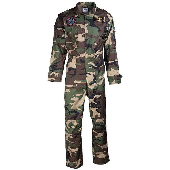 Mil-Tec Flight jumpsuit overall, Woodland