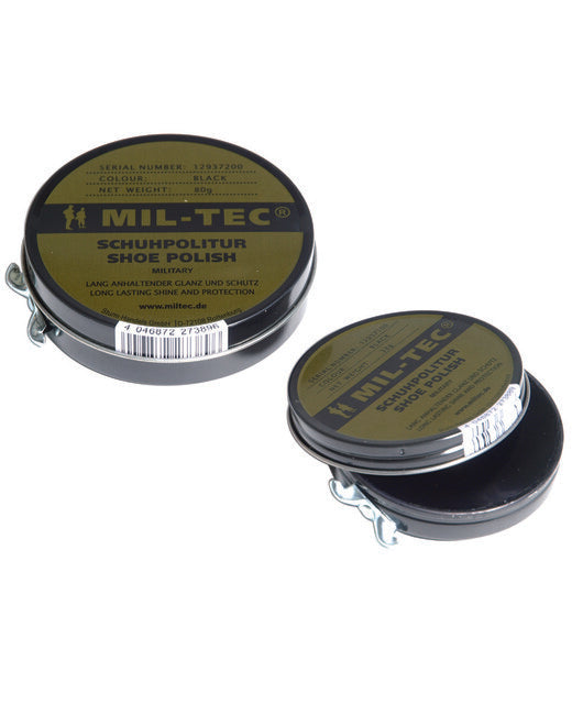 Mil-Tec Krema na čevlji, črn, doza 80g