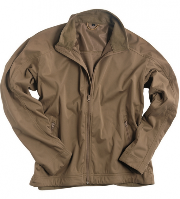 Mil-Tec lite SoftShell 3-vrstvena lahka softshell jakna, coyote