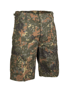 Mil-Tec BDU kratke hlače rip-stop zadzaneUS tip, flecktarn