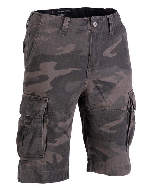 Mil-Tec VINTAGE kratke hlače iz praorane bombaže, dark camo